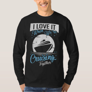 Camiseta Presente de cruzeiro de Casais de cruzeiro de féri