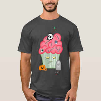Camiseta Presente de Cupcake Zombie para o Dia das Bruxas