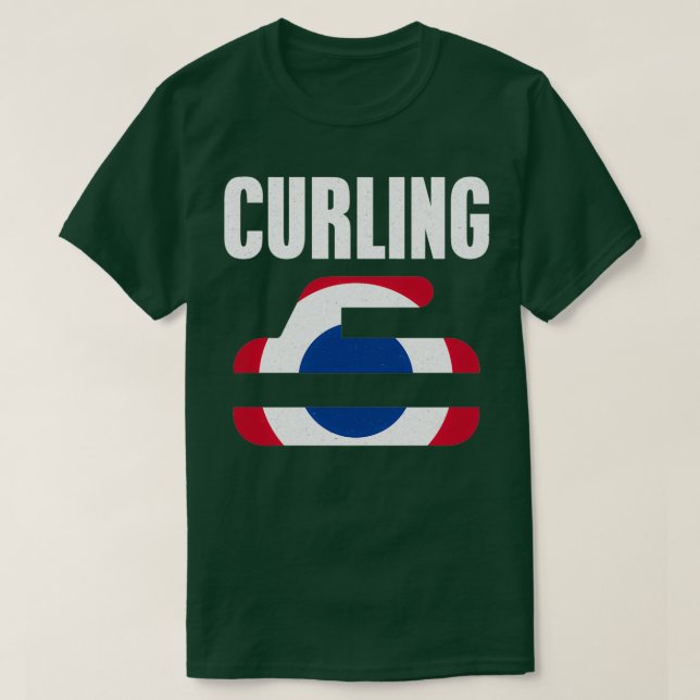 Camiseta Presente de Curling (Frente do Design)