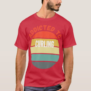 Camiseta Presente de Curling, Viciado em Curling