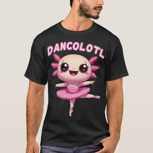 Camiseta Presente de Dança da Bailarina Axolote Cute Dancol (Frente)