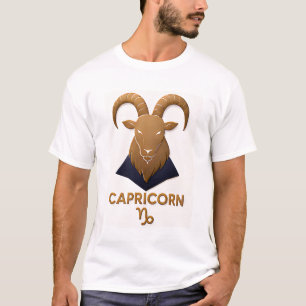 Camiseta Presente de Decoração de Áries Capricórnio Astrono