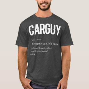 Camiseta Presente de definição de Cara de carro engraçado