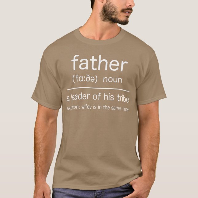 Camiseta presente de Definição de Padre Funny (Frente)
