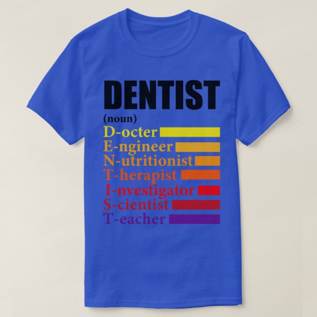 Camiseta Presente de Dentist Definition (Frente do Design)