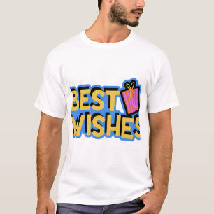 Camiseta Presente de Desejos Sinceros Design Fofo Gráfico.