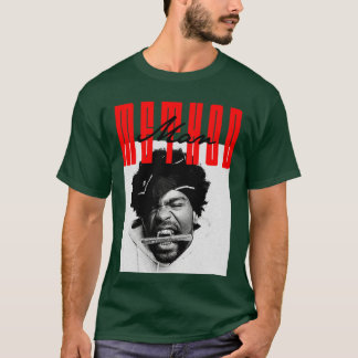 Camiseta Presente de design de arte de fã estético do Metho