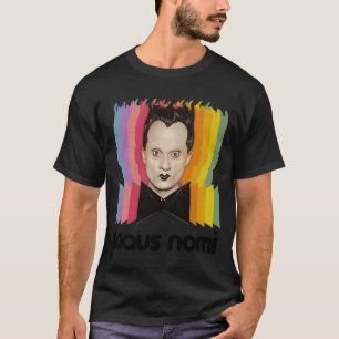 Camiseta Presente de design de arte de fã retro Klaus Nomi