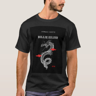 Camiseta presente de design de billie eilish
