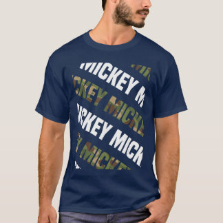 Camiseta Presente de Design de Padrão do Mickey Diagonal Ca