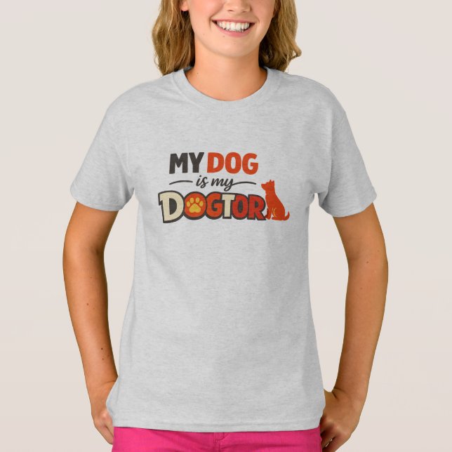 Camiseta Presente de Design Engraçado para Amantes de Cães  (Frente)