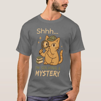 Camiseta Presente de Detetive Literário Clube de Mistério A