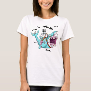 Camiseta Presente de Dia de as Bruxas engraçado de Tubarã
