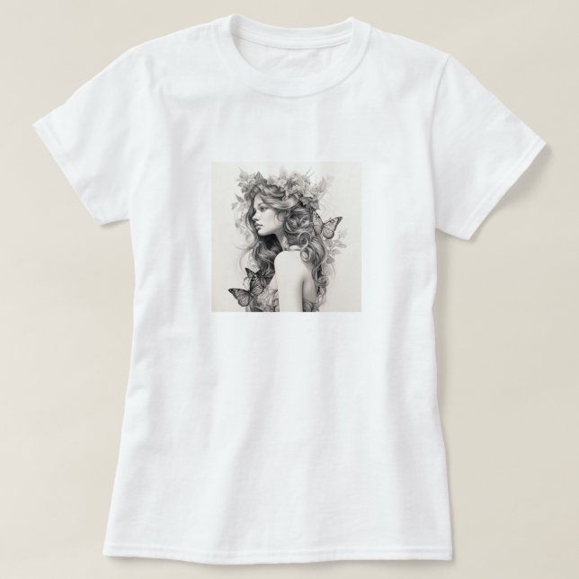 Camiseta Presente de Dia de as mães da Mãe Moderna de Foto  (Frente do Design)