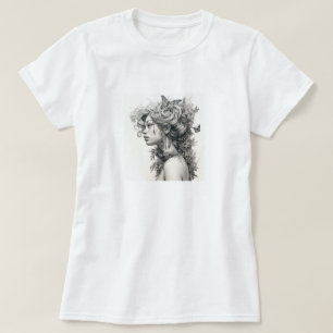 Camiseta Presente de Dia de as mães da Mãe Moderna de Foto 