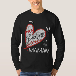 Camiseta Presente De Dia de as mães De Beisebol Para Avó-Mu
