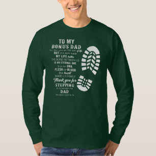 Camiseta Presente de Dia de os pais de Bônus da Stepdad par
