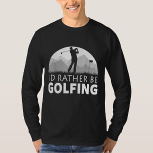 Camiseta Presente de Dia de os pais de Golfe Engraçado