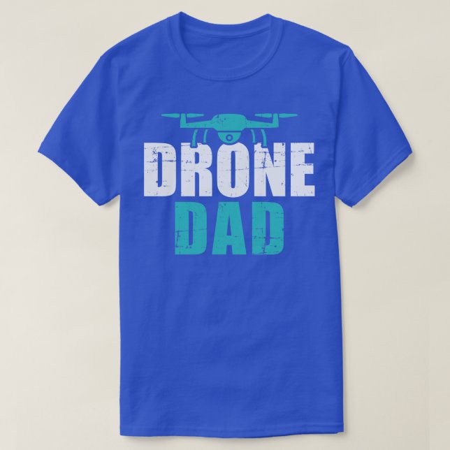 Camiseta Presente de dia de os pais de pai de drone para pi (Frente do Design)