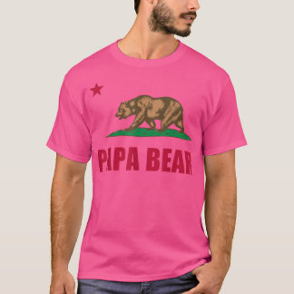 Camiseta Presente de Dia de os pais de Urso Papa da Repúbli