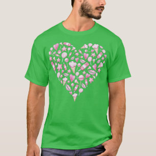 Camiseta presente de dia de São Valentim para os homens...