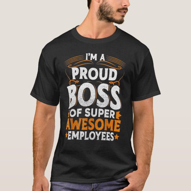 Camiseta Presente de Dia do Chefe Agradecimento aos Funcion (Frente)