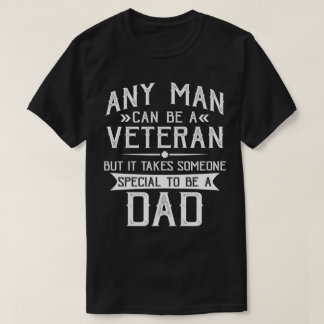 Camiseta Presente de Dia dos Pais para Pai Veterano Orgulho