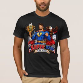 Camiseta Presente de Dia dos Pais Super Pai Herói de Quadri