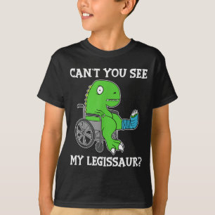 Camiseta Presente de Dinossauro Divertido Dino para Perna Q