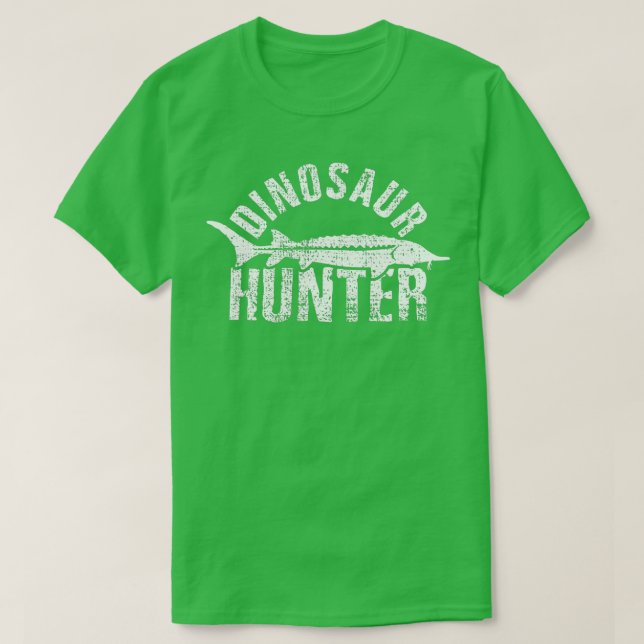 Camiseta Presente de Dinossauros Angleleiros de Pesca Estur (Frente do Design)
