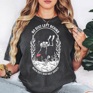 Camiseta Presente de Disco de Golfe Skeleton Divers