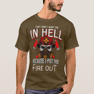 Camiseta Presente de Ditados do Departamento de Bombeiros B