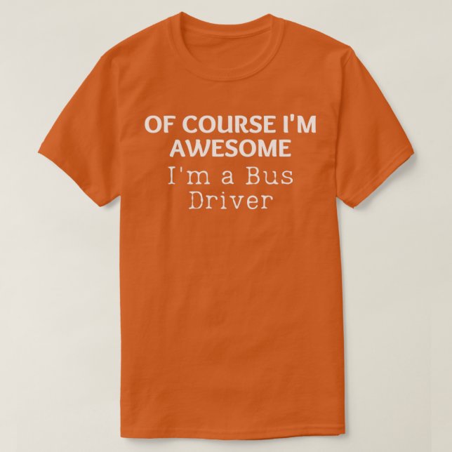 Camiseta Presente De Driver De Barramento Incrível Ix27m (Frente do Design)