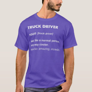 Camiseta Presente de driver de caminhão