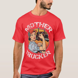Camiseta Presente de driver de semiruck para CDL fêmea mães