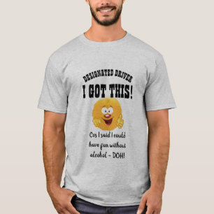 Camiseta Presente de driver designado pela Engraçada Eu co