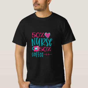 Camiseta Presente de Enfermeira 50 Enfermeiro 50 Café