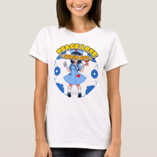 Camiseta Presente de Enfermeira Fofo Paz Amor Vida de Jalec