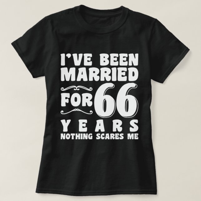 Camiseta Presente de Engajamento para 66 Anos de Casamento (Frente do Design)