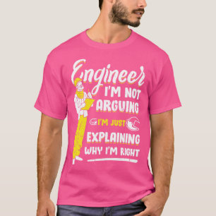 Camiseta Presente de Engenheiro de Engenharia Engraçado