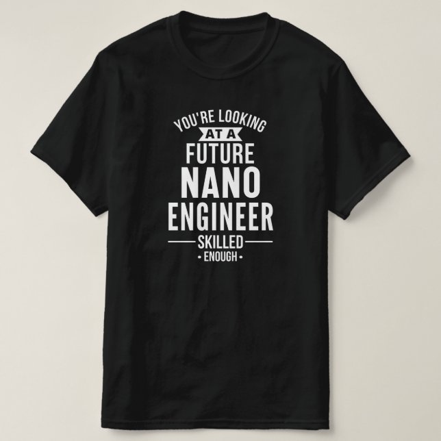 Camiseta presente de engenheiro NANO (Frente do Design)