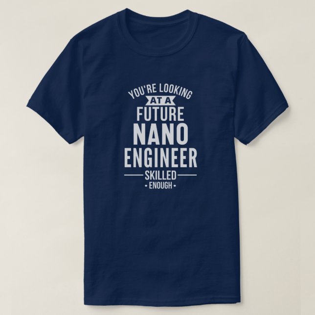 Camiseta presente de engenheiro NANO (Frente do Design)