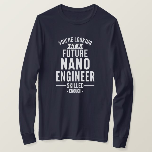 Camiseta presente de engenheiro NANO (Frente do Design)