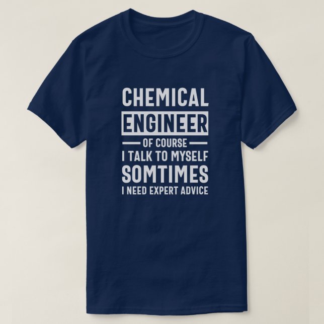 Camiseta Presente de Engenheiro Químico Engraçado (Frente do Design)