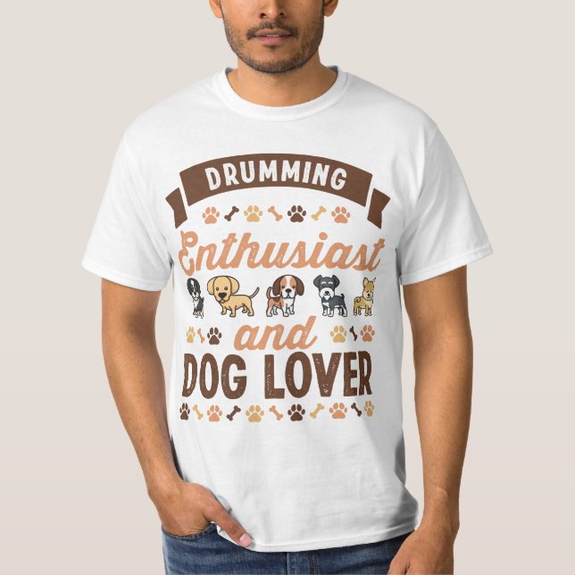 Camiseta Presente de Entusiasta e Sobremesa de Cachorro (Frente)