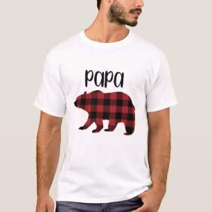 Camiseta Presente de época natalícia vermelho do urso da