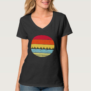 Camiseta Presente de Equipe de Barco de Remo Engraçado Vint
