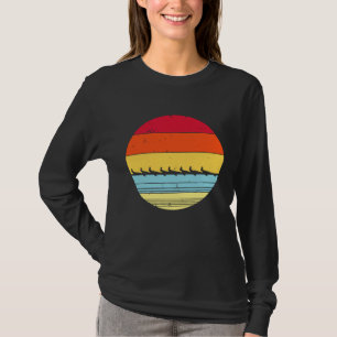 Camiseta Presente de Equipe de Barco de Remo Engraçado Vint