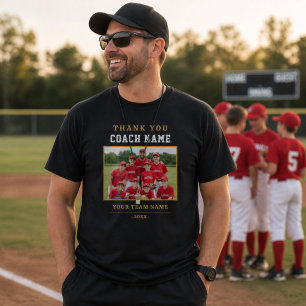 Camiseta Presente de Equipe de Esportes de Foto Obrigado Tr