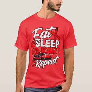 Camiseta Presente de Equipe de Pitão de Piloto de Kart de C